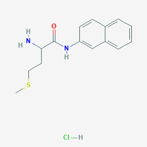Chemical structure of H-DL-Met-βNA · HCl