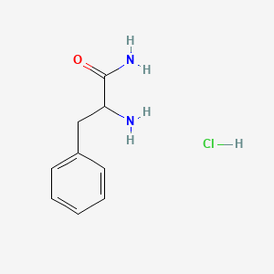 Chemical structure of H-DL-Phe-NH₂ · HCl