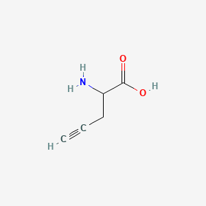 Chemical structure of H-DL-Pra-OH