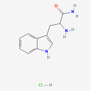 Chemical structure of H-DL-Trp-NH₂ · HCl