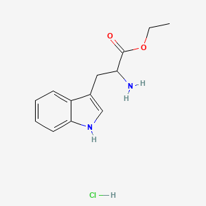 Chemical structure of H-DL-Trp-OEt · HCl