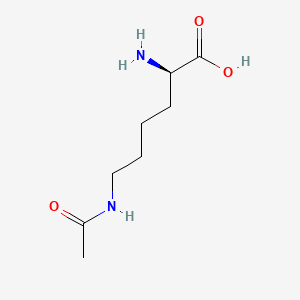 Chemical structure of H-D-Lys(Ac)-OH