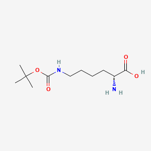 Chemical structure of H-D-Lys(Boc)-OH