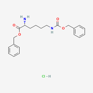 Chemical structure of H-D-Lys(Z)-Obzl HCl
