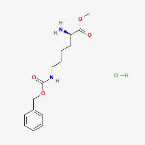 Chemical structure of H-D-Lys(Z)-OMe · HCl
