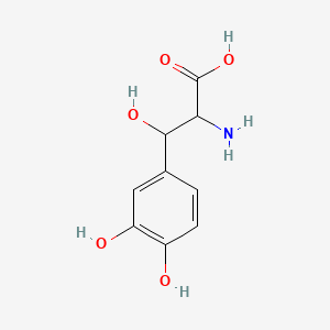 Chemical structure of dl-3,4-Dihydroxyphenylserine