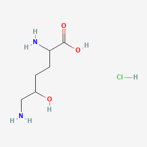 Chemical structure of H-DL-δ-Hydroxy-DL-Lys-OH · HCl