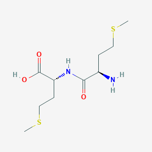 Chemical structure of H-D-Met-D-Met-OH