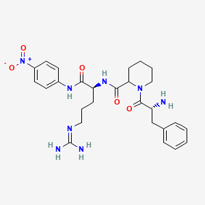 Chemical structure of H-D-Phe-Homopro-Arg-pNA · 2 acetate