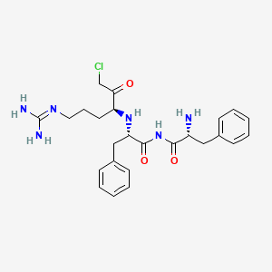 Chemical structure of H-D-Phe-Phe-Arg-chloromethylketone