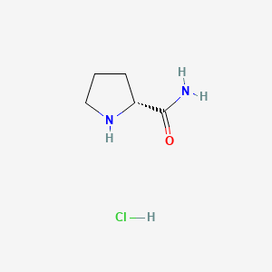 Chemical structure of H-D-Pro-NH₂ · HCl