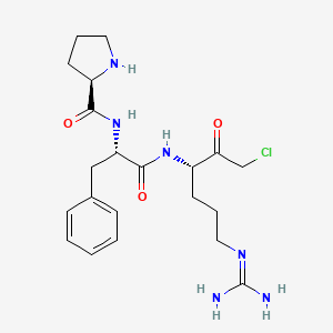 Chemical structure of H-D-Pro-Phe-Arg-chloromethylketone