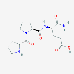 Chemical structure of H-D-Pro-Pro-Glu-NH₂