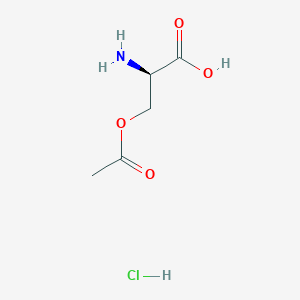 Chemical structure of H-D-Ser(Ac)-OH · HCl