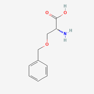 Chemical structure of H-D-Ser(Bzl)-OH