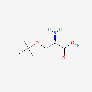 Chemical structure of H-D-Ser(tBu)-OH