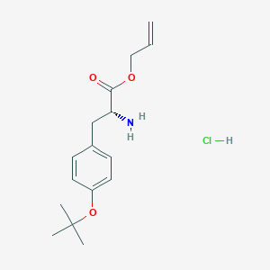 Chemical structure of H-D-Tyr(tbu)-allylesterhcl