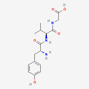 Chemical structure of H-D-Tyr-Val-Gly-OH