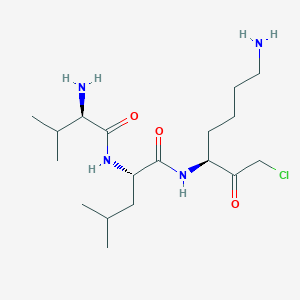 Chemical structure of H-D-Val-Leu-Lys-chloromethylketone