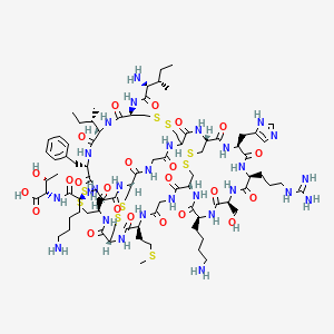 Chemical structure of Hepcidin-20 (human)