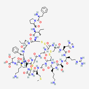 Chemical structure of Hepcidin-22 (human)