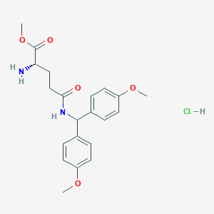 Chemical structure of H-Gln(Dod)-OMe · HCl