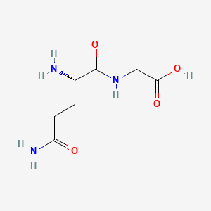 Chemical structure of H-Gln-Gly-OH