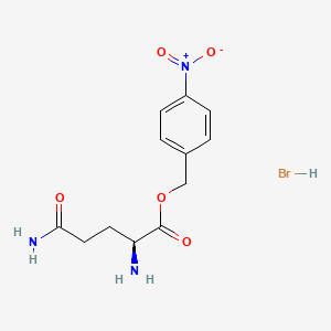Chemical structure of H-Gln-p-nitrobenzyl ester · HBr