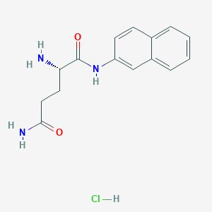 Chemical structure of H-Gln-βNA · HCl