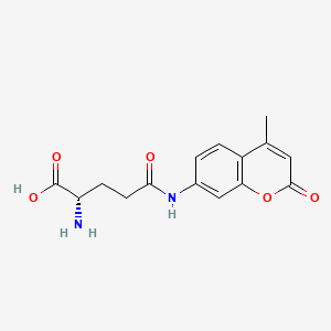 Chemical structure of H-Glu(AMC)-OH