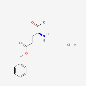 Chemical structure of H-Glu(OBzl)-OtBu · HCl
