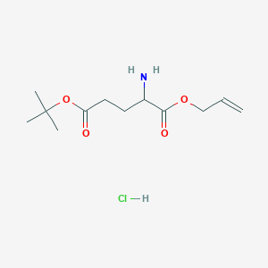 Chemical structure of H-Glu(OtBu)-allyl ester · HCl