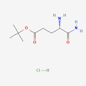 Chemical structure of H-Glu(OtBu)-NH₂ · HCl