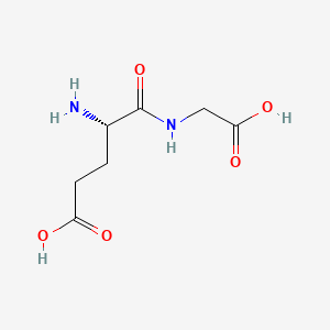 Chemical structure of H-Glu-Gly-OH