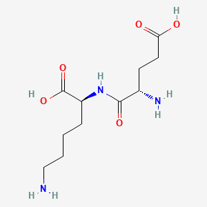Chemical structure of H-Glu-Lys-OH