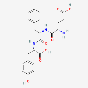 Chemical structure of H-Glu-Phe-Tyr-OH