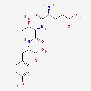 Chemical structure of H-Glu-Thr-Tyr-OH