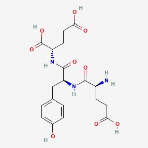 Chemical structure of H-Glu-Tyr-Glu-OH