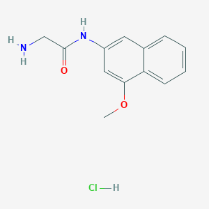Chemical structure of H-Gly-4MβNA · HCl