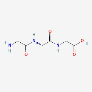 Chemical structure of H-Gly-Ala-Gly-OH