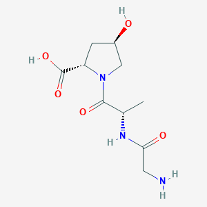 Chemical structure of H-Gly-Ala-Hyp-OH