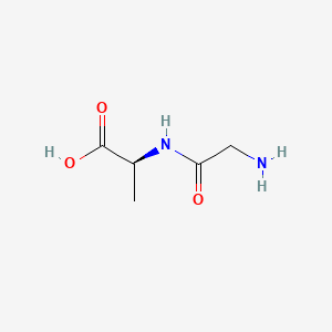 Chemical structure of H-Gly-Ala-OH