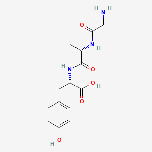 Chemical structure of H-Gly-Ala-Tyr-OH
