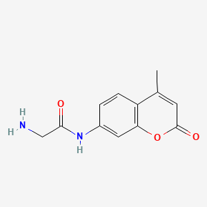 Chemical structure of H-Gly-AMC