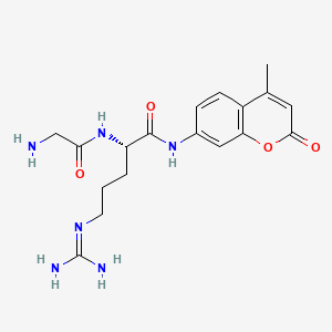 Chemical structure of H-Gly-Arg-AMC