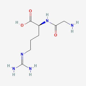 Chemical structure of H-Gly-Arg-OH