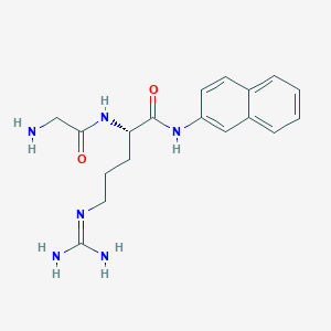 Chemical structure of H-Gly-Arg-βNA