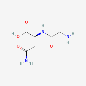 Chemical structure of H-Gly-Asn-OH