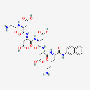Chemical structure of H-Gly-Asp-Asp-Asp-Asp-Lys-βNA