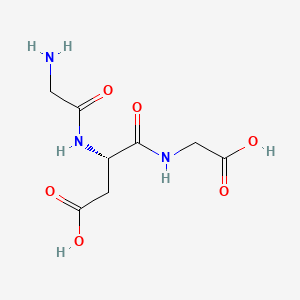 Chemical structure of H-Gly-Asp-Gly-OH